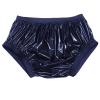 TAPIVA Reusable Vinyl Incontinence Pants, Loose Fit High Gloss PVC Mid-Rise Briefs, Adult Diapers, Soft Surface, Suitable for Adult Men and Women, Black view 1