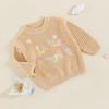 0-3T Halloween Sweater Baby Boy Girl Fall Winter Clothes Pumpkin Costumes Knit Sweatshirt Infant Toddler Outift (Khaki, 2-3 Years) view 2
