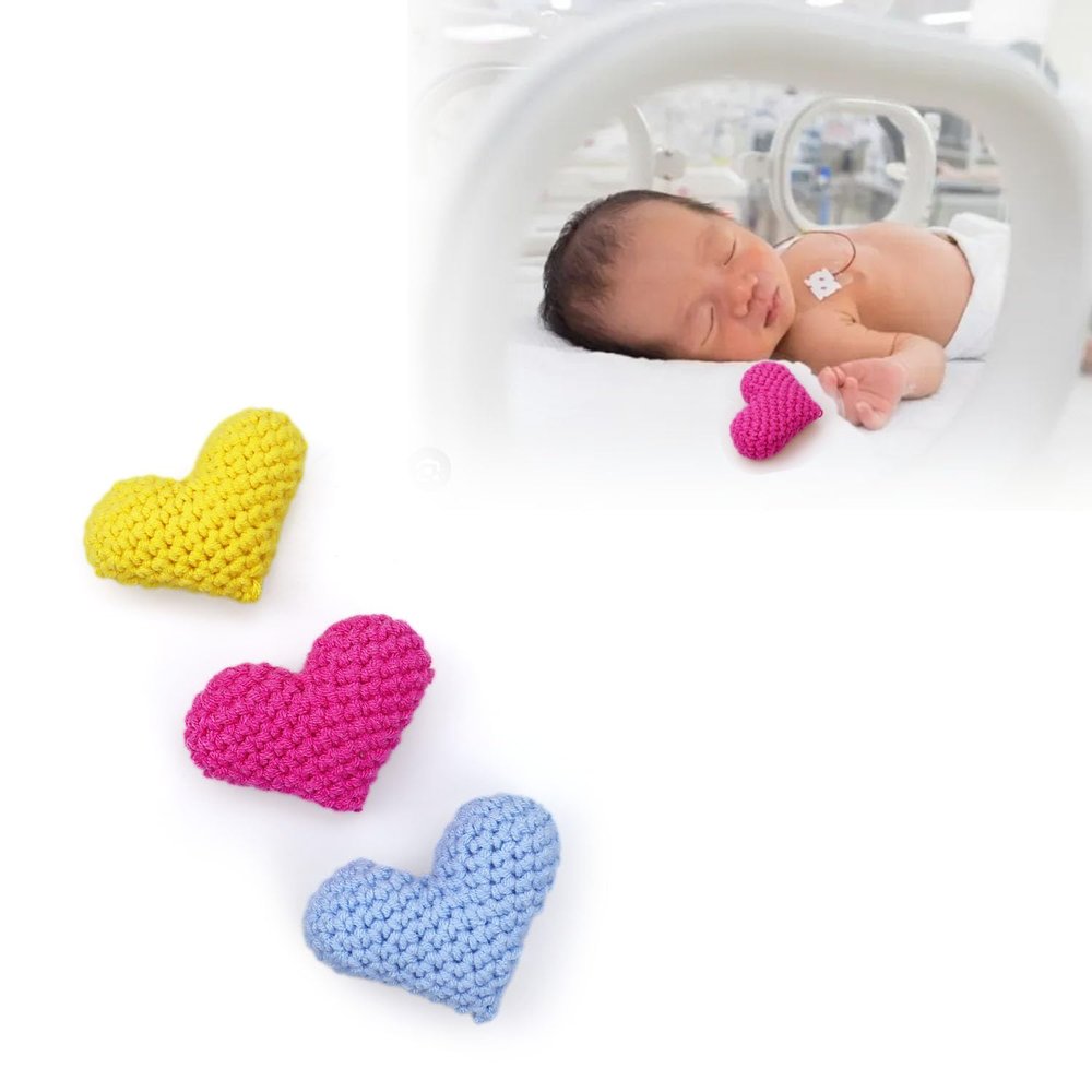 3 Pack Scent Bonding Hearts NICU Bonding Hearts for Infant Preemie and Parent Bonding NICU Gifts