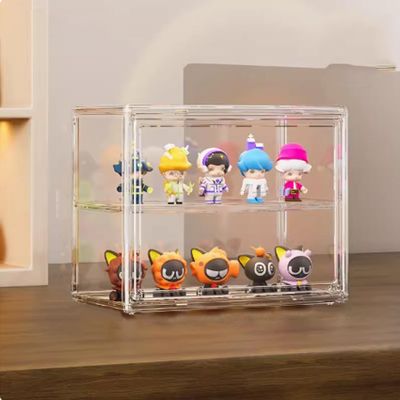 Acrylic display box Luggage, dolls, shoes storage box model, dustproof transparent collection display box. (Display box only) (M-2 Gap)