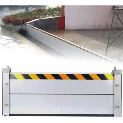 Reusable Metal Aluminum Flood Barriers/Gates for Home Doors, 2ft - 15.7ft Long Flood Prevention Barrier Water Stopper Shield,for Outside/Indoor/Garage Door/Basement/ (Color : L 190cm(6.2ft)
