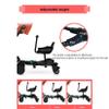 JIYIAN Universal Double Stroller Board,Child Rider Stroller Connector Auxiliary Pedals,with Saddle Seat and Standing Plate for Most Prams - Quick and Easy to Use view 2