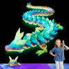 HyBaiS 24 inch Large 3D Printed Dragon Glow in The Dark,3D Dragons Figurine Toy,Big 3D Printed Toys,Easter Stuffer Gift for Kids 5-7,Desk and Home Decor(Luminous Rainbow) view 1