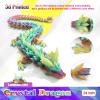 HyBaiS 24 inch Large 3D Printed Dragon Glow in The Dark,3D Dragons Figurine Toy,Big 3D Printed Toys,Easter Stuffer Gift for Kids 5-7,Desk and Home Decor(Luminous Rainbow) view 4