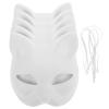 BESTYASH 5 Pcs Halloween Masks Cat Mask DIY Paintable Blank Pulp Party Halloween Masquerade Costume Cosplay Accessory Paper s view 1