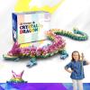 HyBaiS 24 inch Large 3D Printed Dragon,3D Dragons Figurine Toy,Big 3D Printed Toys,Easter Stuffer Gift for Kids 5-7,Desk and Home Decor(Rainbow, 24 inch) view 1