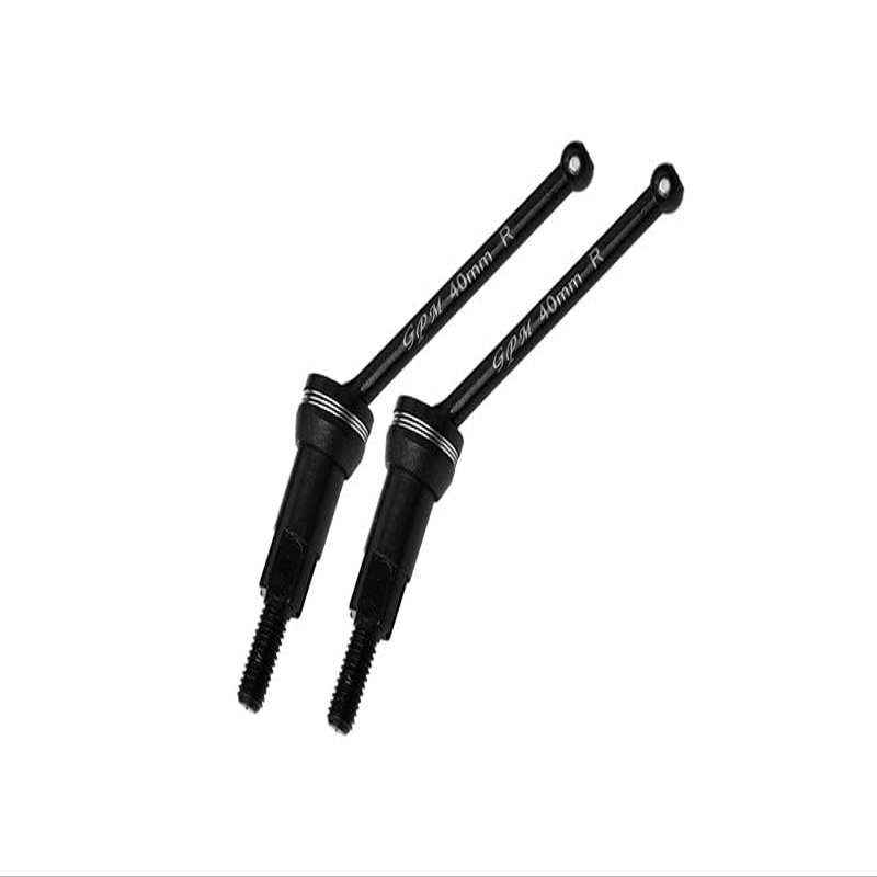 4140 Medium Carbon Steel Rear CVD Drive Shafts (40mm) with 7075 Alloy Wheel Hex for Arrma 1/14 Mojave GROM MEGA 380 Brushed 4X4 Small Scale Desert Truck RTR-ARA2104 Upgrades - Green