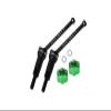 4140 Medium Carbon Steel Rear CVD Drive Shafts (40mm) with 7075 Alloy Wheel Hex for Arrma 1/14 Mojave GROM MEGA 380 Brushed 4X4 Small Scale Desert Truck RTR-ARA2104 Upgrades - Green view 2