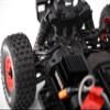 4140 Medium Carbon Steel Rear CVD Drive Shafts (40mm) with 7075 Alloy Wheel Hex for Arrma 1/14 Mojave GROM MEGA 380 Brushed 4X4 Small Scale Desert Truck RTR-ARA2104 Upgrades - Green view 3