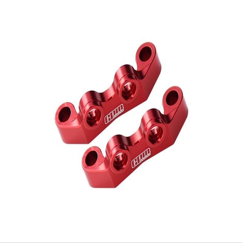 Aluminum 7075 Alloy Front & Rear Upper Arm Bulk for Tamiya 1/10 RC Car TT02 Upgrade Parts - Red