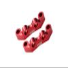Aluminum 7075 Alloy Front & Rear Upper Arm Bulk for Tamiya 1/10 RC Car TT02 Upgrade Parts - Red view 1