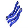 Aluminum 7075 Alloy Front Upper Suspension Arms for Arrma 1/14 Mojave GROM MEGA 380 Brushed 4X4 Small Scale Desert Truck RTR-ARA2104 Upgrades - Blue view 1
