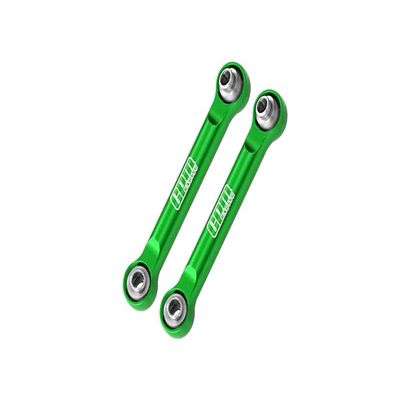 Aluminum 7075 Alloy Front Steering Link Rods for Arrma 1/14 Mojave GROM MEGA 380 Brushed 4X4 Small Scale Desert Truck RTR-ARA2104 Upgrades - Green