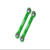Aluminum 7075 Alloy Front Steering Link Rods for Arrma 1/14 Mojave GROM MEGA 380 Brushed 4X4 Small Scale Desert Truck RTR-ARA2104 Upgrades - Green view 1