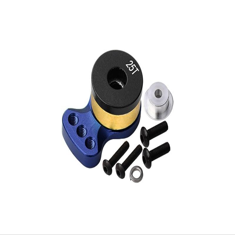 GPM R/C Car Parts : Aluminum 6061 Alloy Hi-Torque Servo Saver for 25T Spline Output Shaft (S) - Blue
