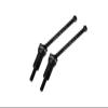 4140 Medium Carbon Steel Front CVD Drive Shafts (42mm) with 7075 Alloy Wheel Hex for Arrma 1/14 Mojave GROM MEGA 380 Brushed 4X4 Small Scale Desert Truck RTR-ARA2104 Upgrades - Silver view 1