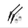 4140 Medium Carbon Steel Front CVD Drive Shafts (42mm) with 7075 Alloy Wheel Hex for Arrma 1/14 Mojave GROM MEGA 380 Brushed 4X4 Small Scale Desert Truck RTR-ARA2104 Upgrades - Silver view 2