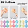 18 Pcs Math Fidget Spinners,Fidget Toys for Kids Ages 3-12,Multiplication Fidget Toy for Kids Fidget Pop for Add, Subtract, Multiply & Divide Math Game,Math Games in Homeschool Classrooms view 3