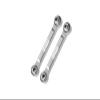 Aluminum 7075 Alloy Front Steering Link Rods for Arrma 1/14 Mojave GROM MEGA 380 Brushed 4X4 Small Scale Desert Truck RTR-ARA2104 Upgrades - Silver view 1