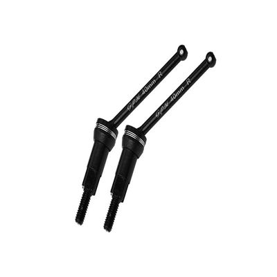4140 Medium Carbon Steel Rear CVD Drive Shafts (40mm) with 7075 Alloy Wheel Hex for Arrma 1/14 Mojave GROM MEGA 380 Brushed 4X4 Small Scale Desert Truck RTR-ARA2104 Upgrades - Silver