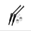 4140 Medium Carbon Steel Rear CVD Drive Shafts (40mm) with 7075 Alloy Wheel Hex for Arrma 1/14 Mojave GROM MEGA 380 Brushed 4X4 Small Scale Desert Truck RTR-ARA2104 Upgrades - Silver view 2