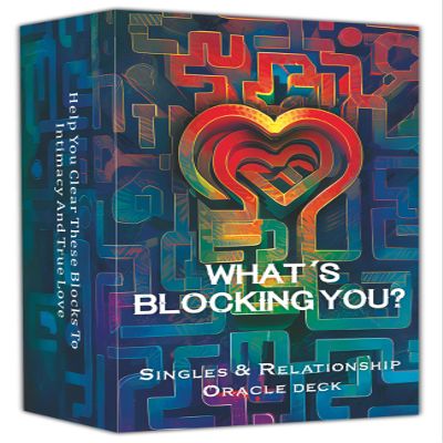 DPEHAKMK What's Blocking You? Love Oracle Cards, Singles Relationship Oracle Deck for Beginners, Uncover Emotional Barriers, Gain Clarity in Love Relationships,Romance, Twin Flame,Soulmate