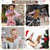 Abaodam Capybara Plush Slap Bracelet, Stuffed Animal Cuff Wristband for Kids, Cute Cartoon Capybara Animal Hugger for Dress Up, Party Favors view 2