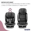 Peg Perego Primo Viaggio All-in-One Convertible Car Seat  Newborn to 10+ Years  5-120 lbs  Height Adjustable & Slim, 100% FR-Free, Made in Italy, Licorice (Black) view 2