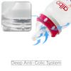 ALBO BABY- Glass Blue Baby Bottle Natural Flow Feeding, 240ML Anti-Colic Valve with Natural Response Nipple,1 Pack 6M+ view 4