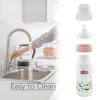 ALBO BABY- 6m+ ARC Type Natural Flow Anti-Colic Baby Feeding Bottle 10oz/300ML,3 Counts Variable Flow Frosted Nipples Wide Mouth Sippy Feeding Bottle Latex Free BPA Free view 3