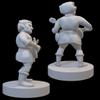 Bard Class Miniature for DND Pathfinder RPG Unpainted Resin 28mm-32mm (Halfling Male Lute 2) view 2