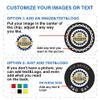 Sunyoungift 100 Custom Game Poker Chips, Personalized with Your Text and Logo, for Board Game, Casino Night and Poker Tournament (Pink) view 3
