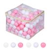 Thenese Ball Pit Balls for Kids, Pool Toys Thicken Soft Plastic Balls for Ball Pit BPA Free Toddler Toy White Clear and Pink 300pcs view 2