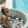 Thenese Ball Pit Balls for Kids, Pool Toys Thicken Soft Plastic Balls for Ball Pit BPA Free Toddler Toy White Clear and Pink 300pcs view 3