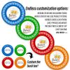 Sunyoungift 100 Custom Game Poker Chips, Personalized with Your Text and Logo, for Board Game, Casino Night and Poker Tournament (Green) view 4