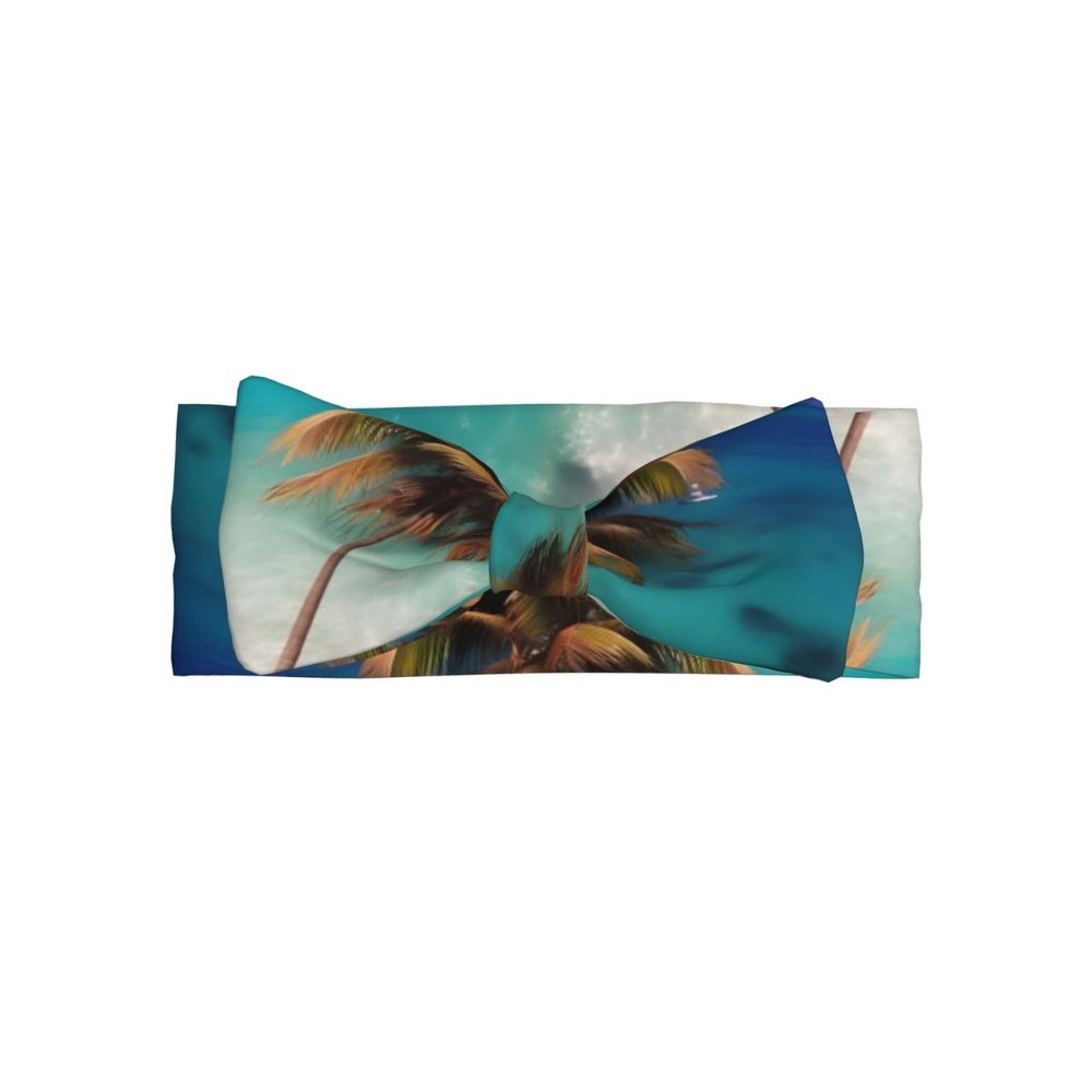 FoRes Caribbean Islands Baby Bow Headband Cute & Delicate Hair Accessories for Newborns, Infants, Toddlers Skin-friendly Hairband
