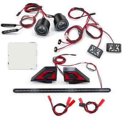 VBCERSDZ RC Car Lamp Compatible With FELONY 6S For BLX For Street For Bash For All-Road 1/7 For Muscle Car Parts RC Car Front/Rear/Side Lights Headl Set