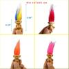 30pcs Luminous Mini Troll Dolls Glow in The Dark Vintage Action Figures Troll Dolls 1.2" Bodies, 2.3" Hair. Cake Toppers School Project, Arts and Crafts (30pcs) view 4