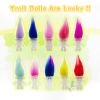 10pcs Luminous Mini Troll Dolls Glow in The Dark Vintage Action Figures Troll Dolls 1.2" Bodies, 2.3" Hair. Cake Toppers School Project, Arts and Crafts (10pcs) view 2