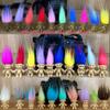 40pcs Luminous Mini Troll Dolls Glow in The Dark Vintage Action Figures Troll Dolls 1.2" Bodies, 2.3" Hair. Cake Toppers School Project, Arts and Crafts (40pcs) view 3