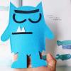 Color Monster Hand Puppets Set, My Emotional Little Monster Cartoon Doll, Blue/Red Monster Hand Puppets, Color Hand Puppets Set view 3