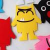 Color Monster Hand Puppets Set, My Emotional Little Monster Cartoon Doll, Blue/Red Monster Hand Puppets, Color Hand Puppets Set view 4
