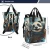 Cute Panda Astronaut Diaper Bag Travel Backpack Large Capacity Tote Mom Bags for Dad Women Girls view 4