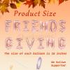 16 Inches FRIENDSGIVING Balloons Hanging Banner Decorations, Aluminum Foil Letter Balloons for Friendsgiving, Thanksgiving Day, Autumn, Fall Celebration Party Supplies (Rose Gold) view 2
