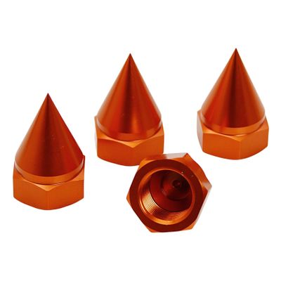 FLMLF Alloy Upgrade 24mm Hex Hub Front Rear Wheel Nut Taper Wheel Stopfor 1/5 Losi 5ive T Rofun Rovan LT King Motot X2 Rc Car Parts (Orange)