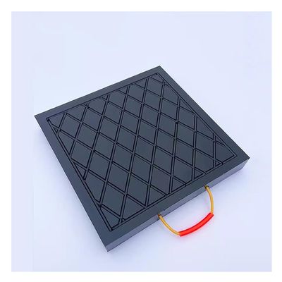 GZHERVICES Outrigger Pad for RV Jacks & Stabilizers, Heavy Duty Outrigger Pad, Jack Landing Pad, RV Leveling Stacking Blocks Waterproof for Tow, Service Truck, Trailer, Crane(50x50x6cm)