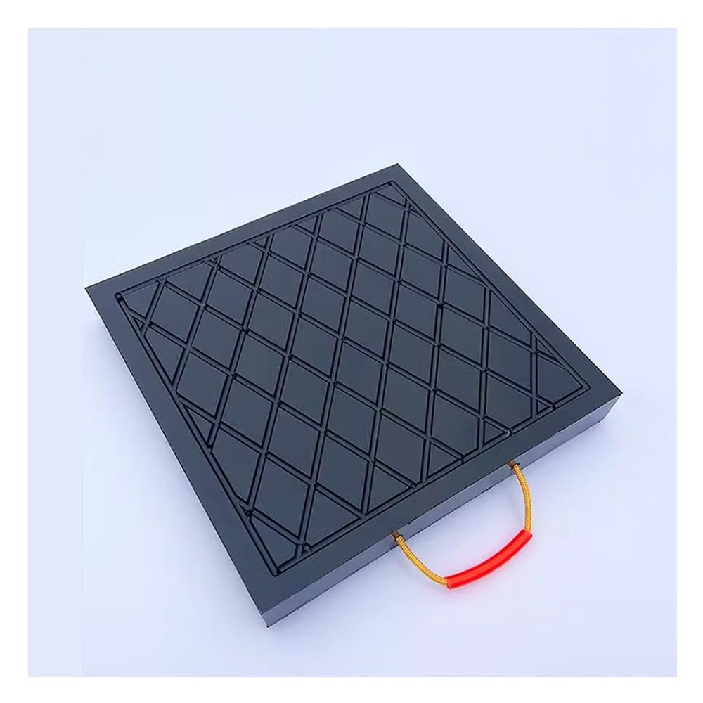 GZHERVICES Outrigger Pad for RV Jacks & Stabilizers, Heavy Duty Outrigger Pad, Jack Landing Pad, RV Leveling Stacking Blocks Waterproof for Tow, Service Truck, Trailer, Crane(50x50x6cm)
