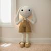 BBYP Handmade Soft Bunny Stuffed Animal - Crochet Baby Rattle - Bunny Stuffed Animal - Cotton Knitted Sleep Toy - Stuffed Animals for Babies(11 Inches) view 3