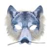 Hosfairy 1Pcs Halloween Animal Wolf Mask Wolf Masks Half Face Mask for Halloween Christmas Easter Masquerade Party Cosplay Props (Wolf Mask) view 1