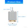 10Pcs DC Motor 1-6V Electric Motor with Holder 130 Motor Round Shaft Micro Mini Motor for Robotics Projects, RC Boat DIY Airplane Car, Science Experiments view 2